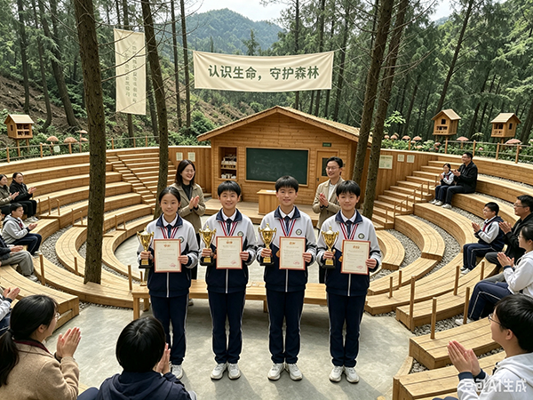学生领奖